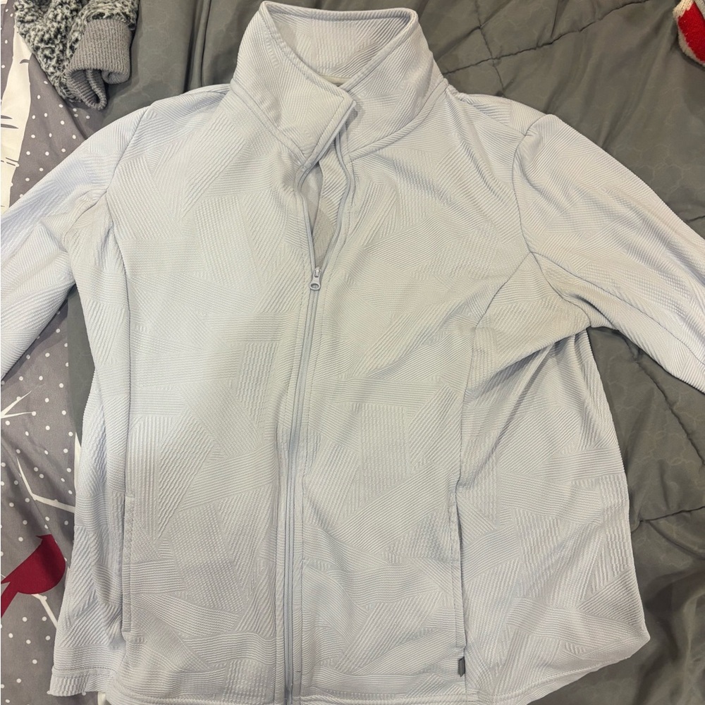 Mondetta Women's Light Blue Zip Up